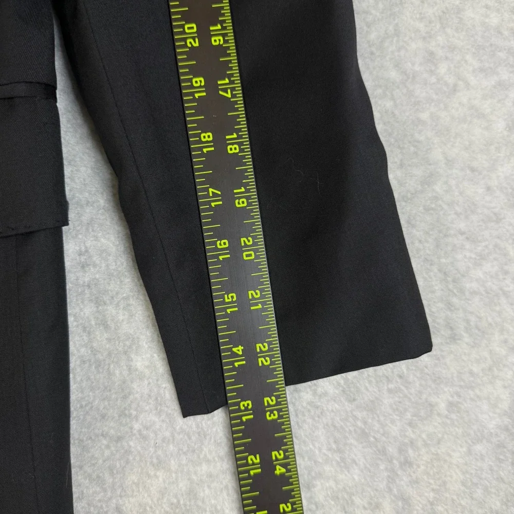 Saks Fifth Avenue BLACK Ermenegildo Zegna Wool Blazer Mens 42S Black‎ Sport Coat